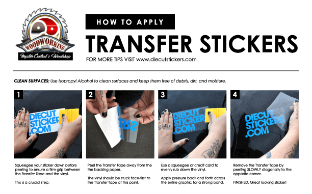 How to apply a transfer stickers