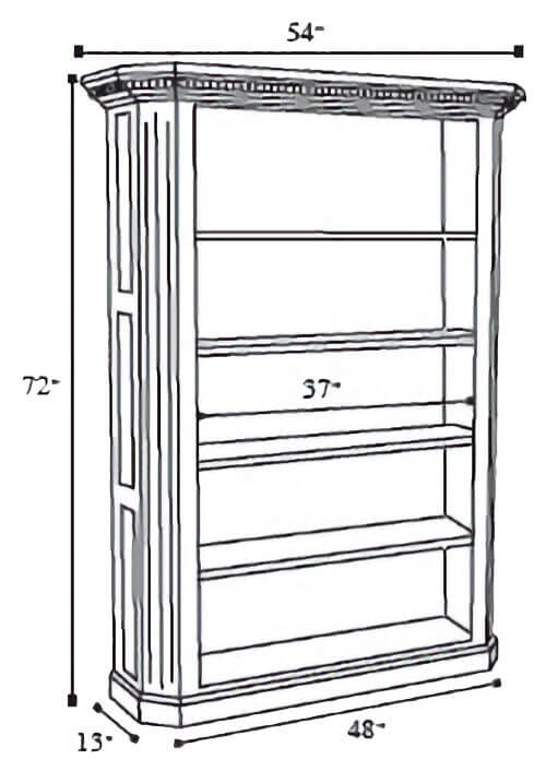 bookcase draft drawing